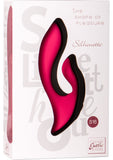 Vibrador de silicona Sihouette S16 recargable con doble motor, color rojo, 4,5 pulgadas