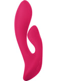 Vibrador de silicona Sihouette S16 recargable con doble motor, color rojo, 4,5 pulgadas