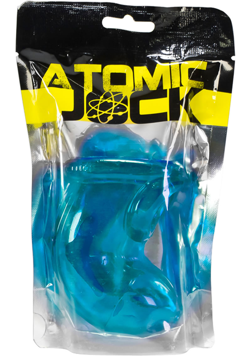 Atomic Jock Cock Lock TPR Chastity With Cock Ring Ice Blue