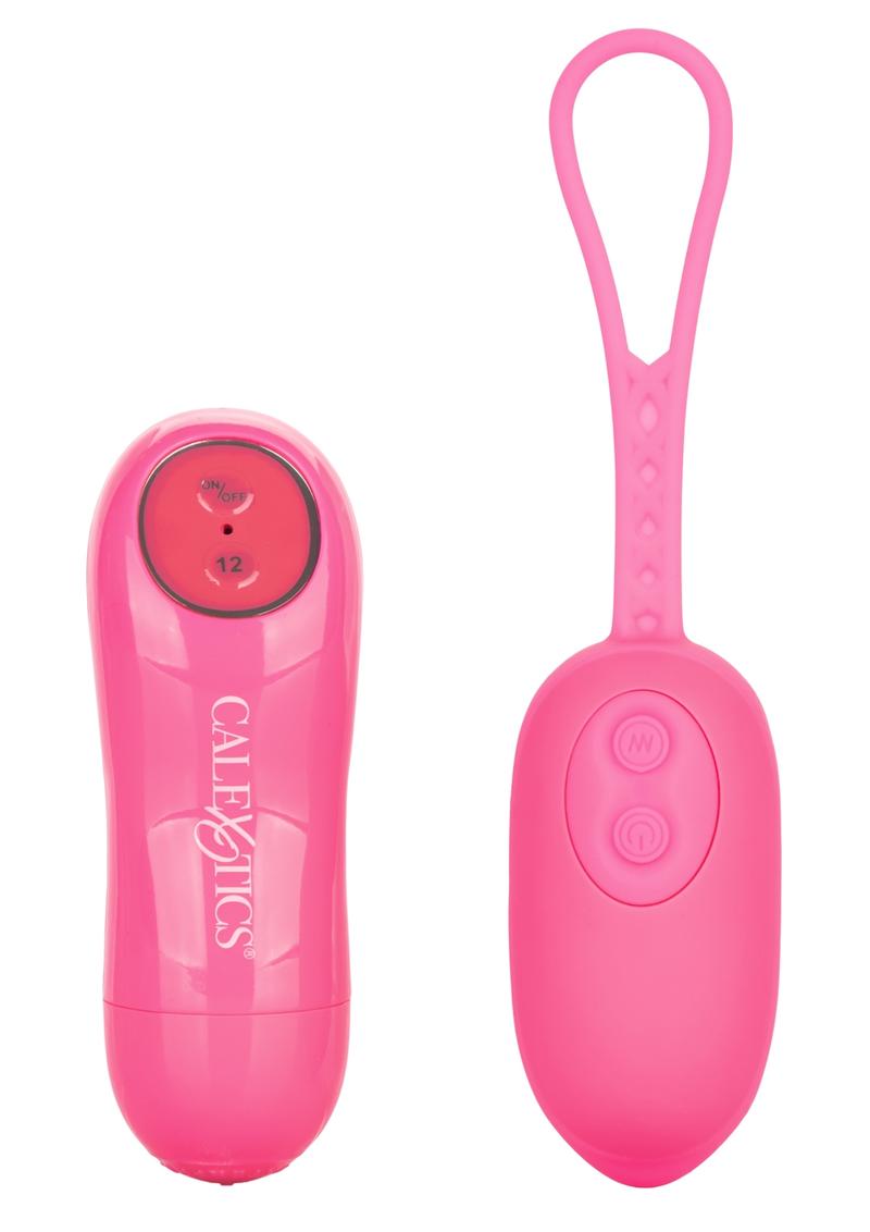 Ejercitador de Kegel con control remoto de silicona, color rosa, 2,5 pulgadas