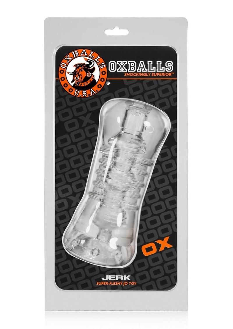 Atomic Jock Jerk Jack Off Masturbator Sleeve Clear 6.5 Inch