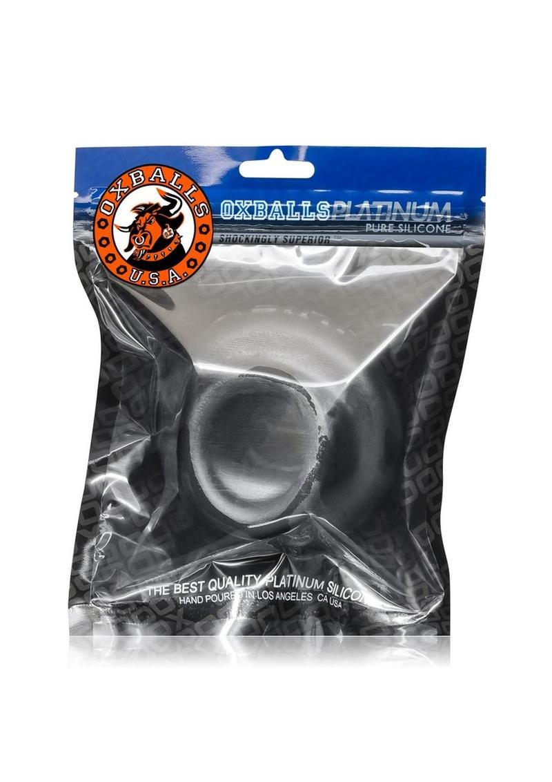 Oxballs Juicy Silicone Cockring Black 3.5 Inch