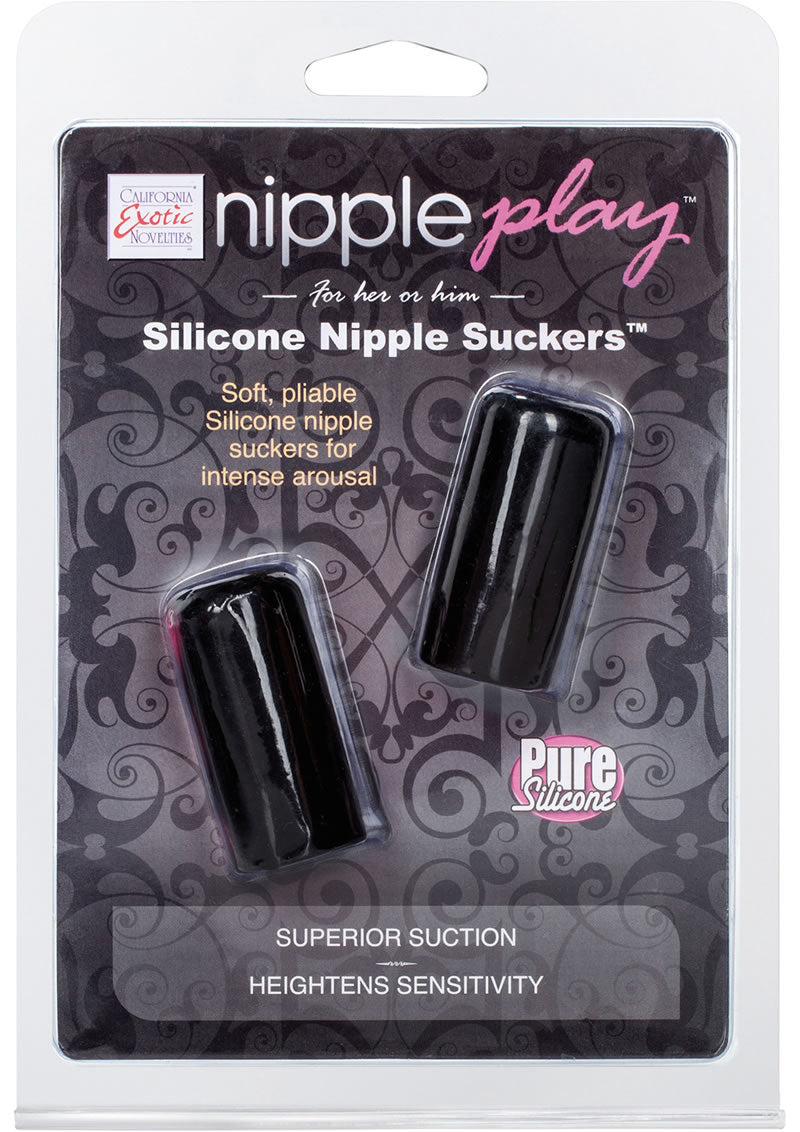 Succionadores de pezones de silicona Nipple Play, color negro