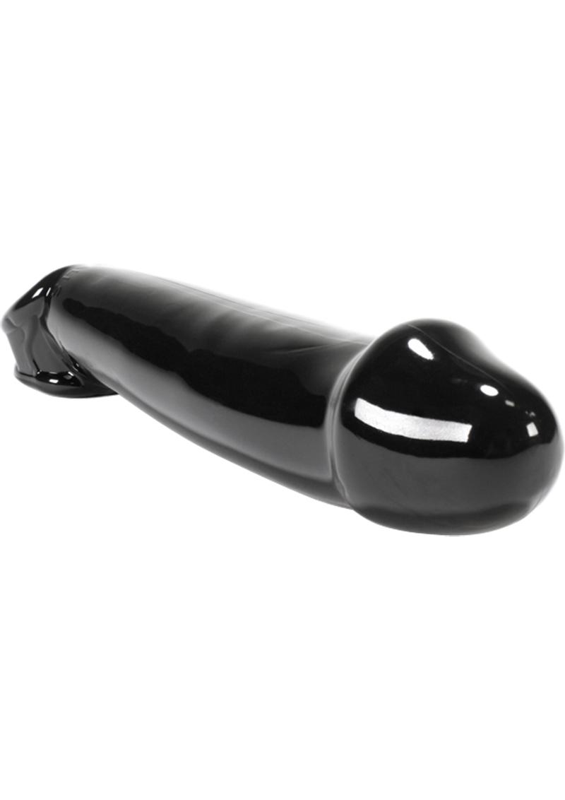 Funda para pene texturizada Atomic Jock Muscle de 9,25 pulgadas, color negro