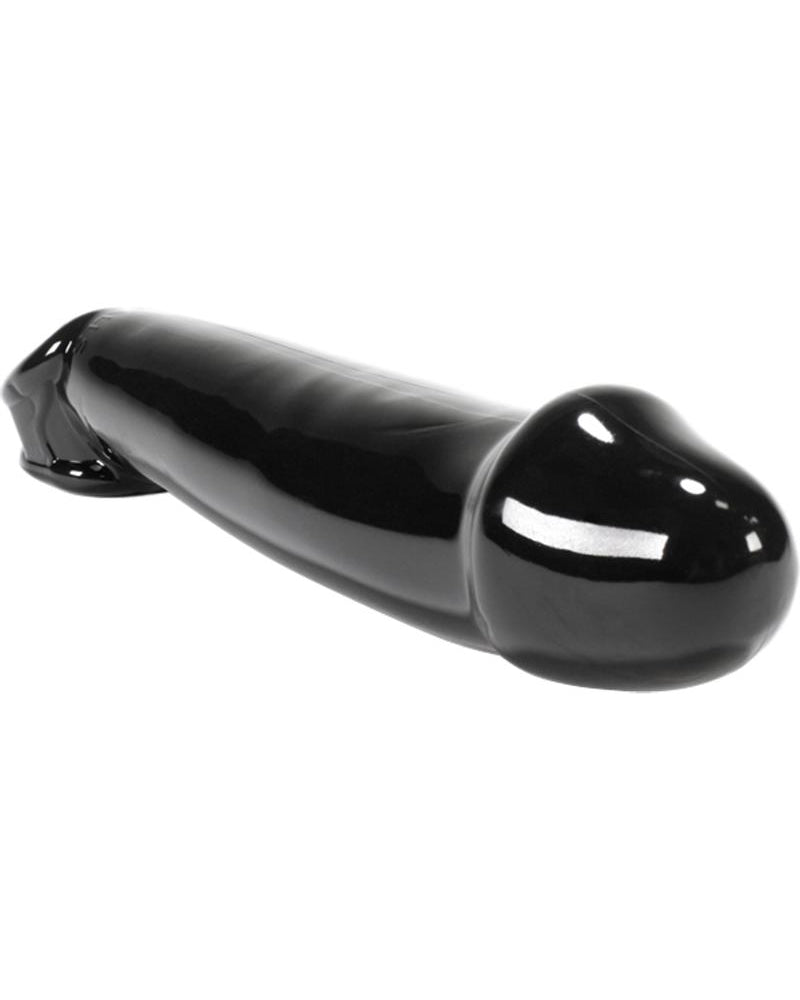 Funda para pene texturizada Atomic Jock Muscle de 9,25 pulgadas, color negro
