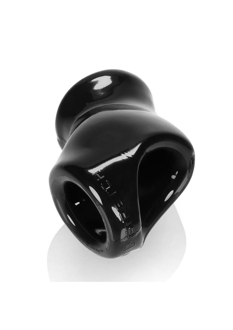 Atomic Jock Unit X Stretch - Anillo para el pene con extensor de testículos, color negro, 3 pulgadas