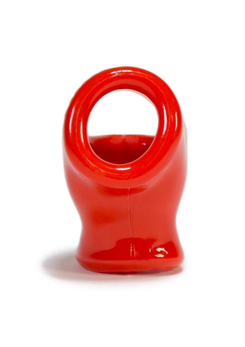 Atomic Jock Unit X Stretch Cockring With Ball Stretcher Red 3 Inch