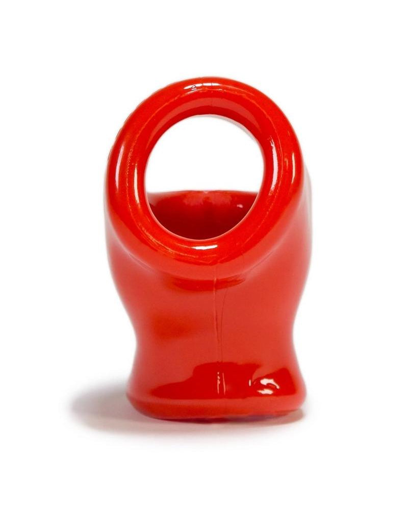 Atomic Jock Unit X Stretch - Anillo para el pene con extensor de testículos, color rojo, 3 pulgadas