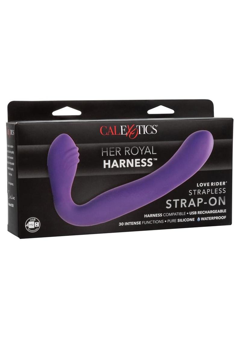 Recharge Love Rider Straples Strapon Purple