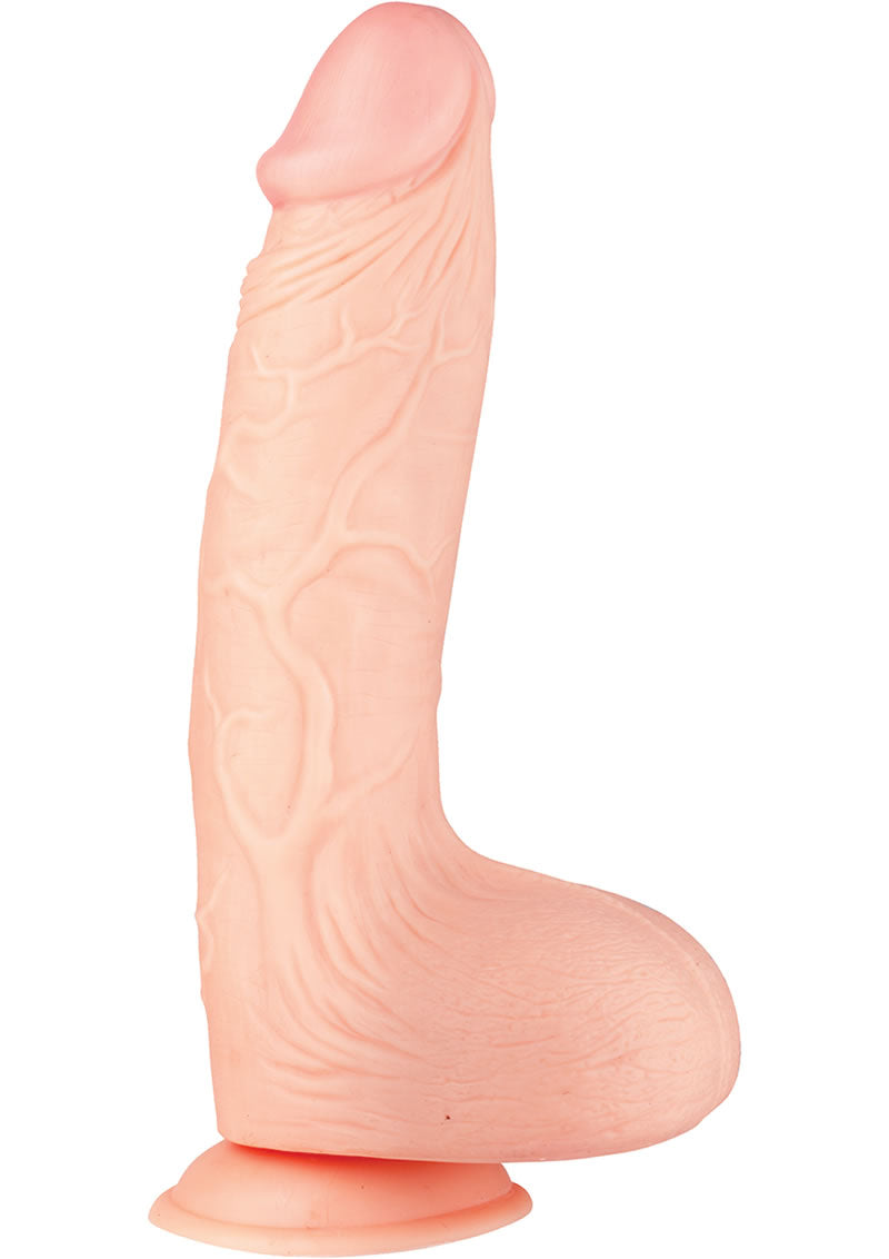 Pene curvo con 10 funciones y vibración Maxx Men de 9,5 pulgadas