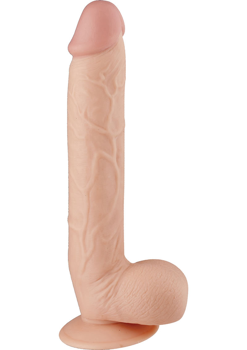 Maxx Men Straight Realistic Dildo Waterproof Flesh 11 Inch