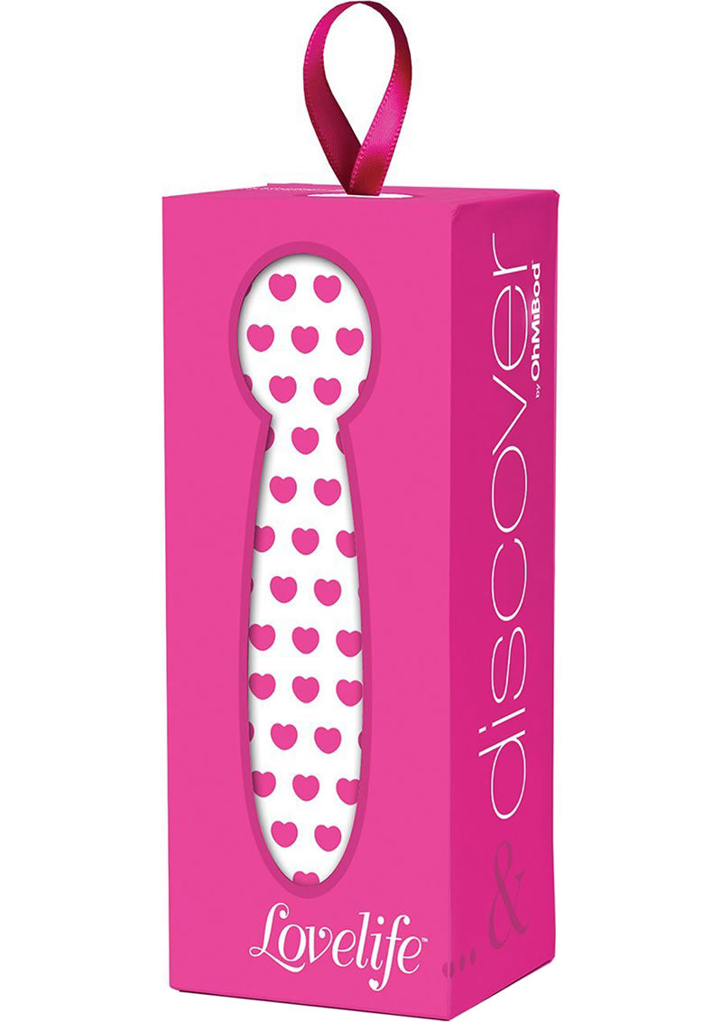 Mini vibrador de silicona Lovelife Discover de 4,9 pulgadas en color rosa