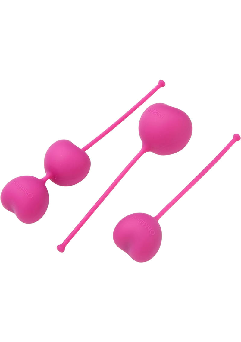 Juego de pesas Kegel Lovelife Flex de silicona de color rosa, 3 unidades por juego