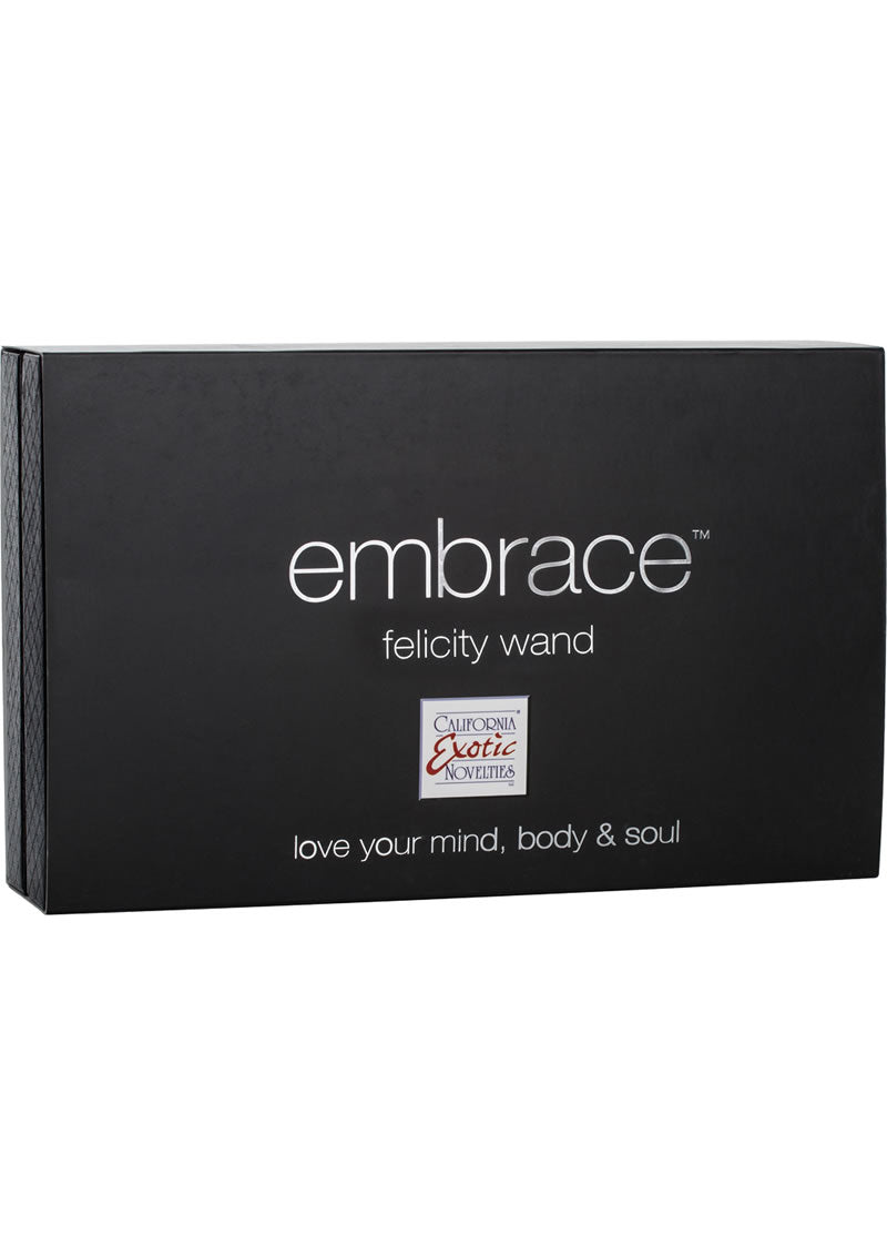 Embrace Felicity Wand Vibrador de silicona de triple motor, resistente al agua, morado, 4,25 pulgadas