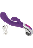 Embrace Felicity Wand Vibrador de silicona de triple motor, resistente al agua, morado, 4,25 pulgadas