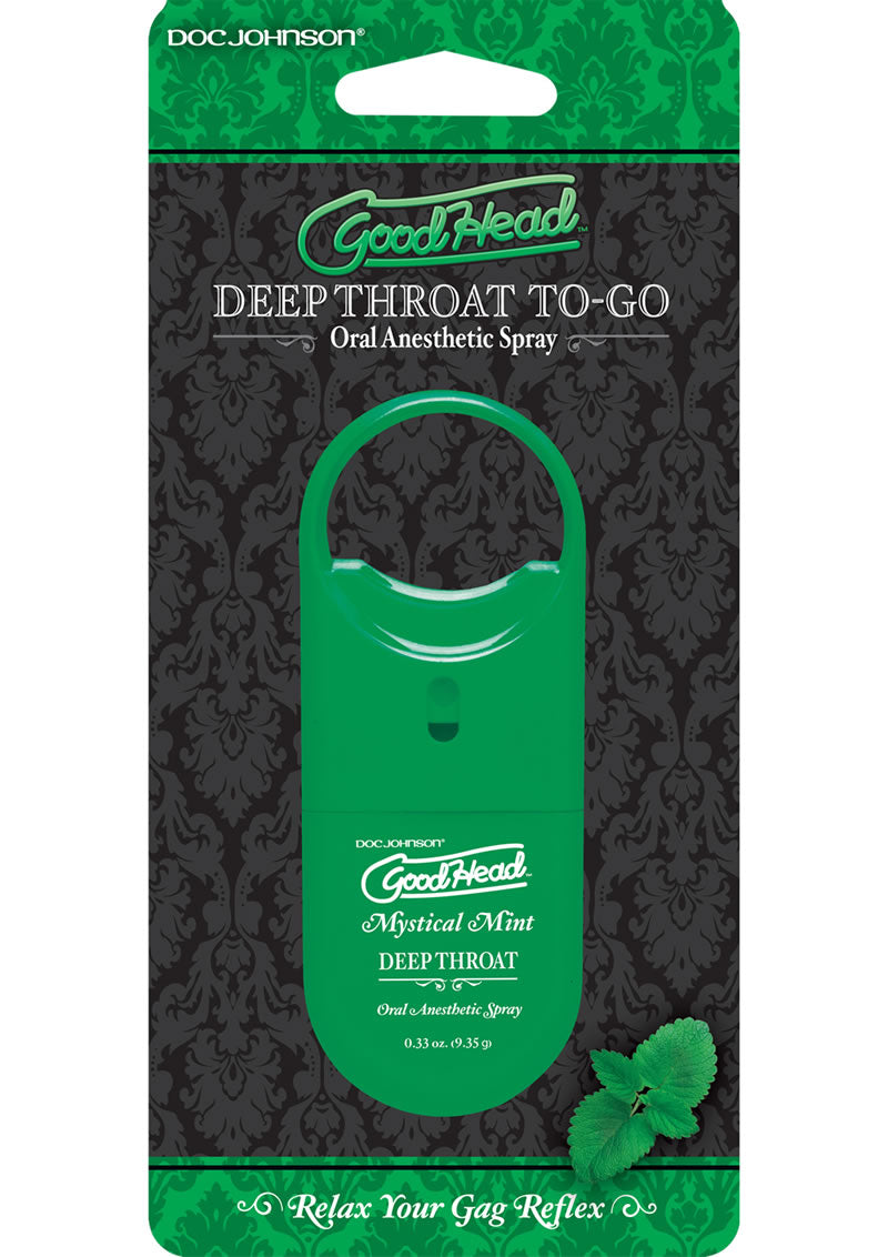 Goodhead Deep Throat To Go Oral Anesthetic Spray Mint .33 Ounce