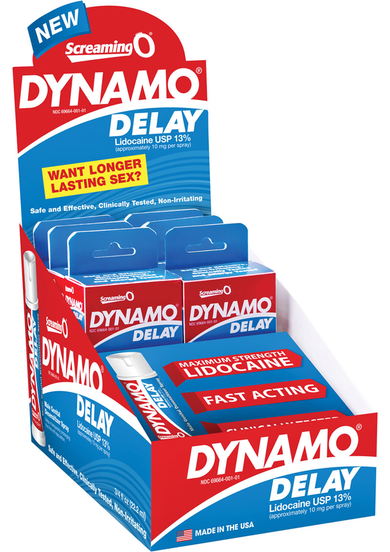 Dynamo Delay Spray 6 Packs Per POP Display