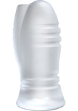 OptiMale UR3 Vibrating Stroker Massage Beads Textured Masturbator Frost