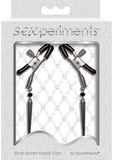 Pinzas para pezones ajustables de Silver Spears de Sex And Mischief