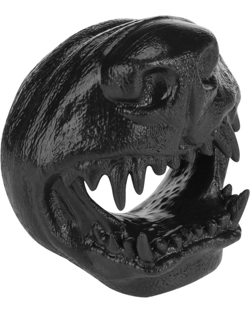 Anillo para el pene de silicona Oxballs Snarl Angry Dog, color negro