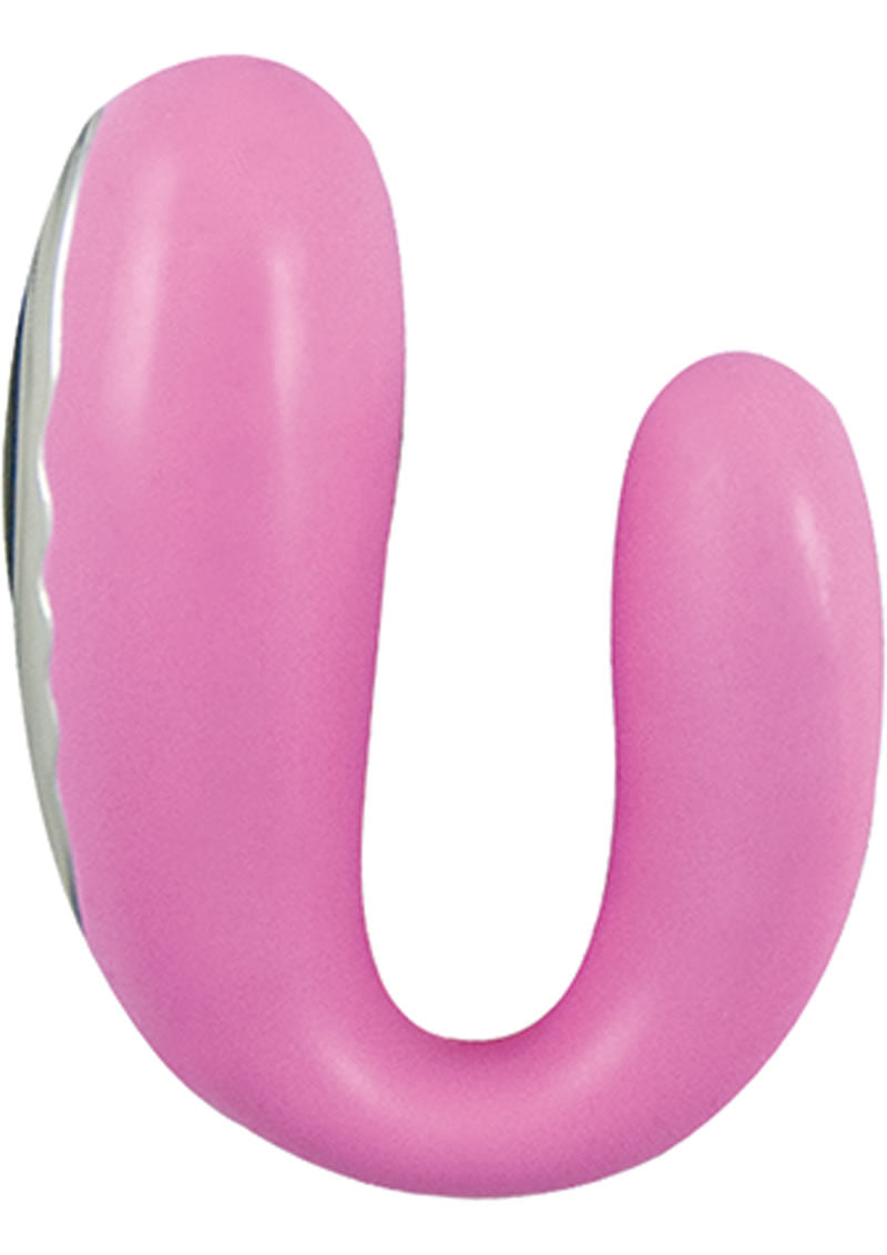 Vibrador oral de silicona Surenda recargable, 5 funciones, resistente al agua, color rosa, 2,25 pulgadas