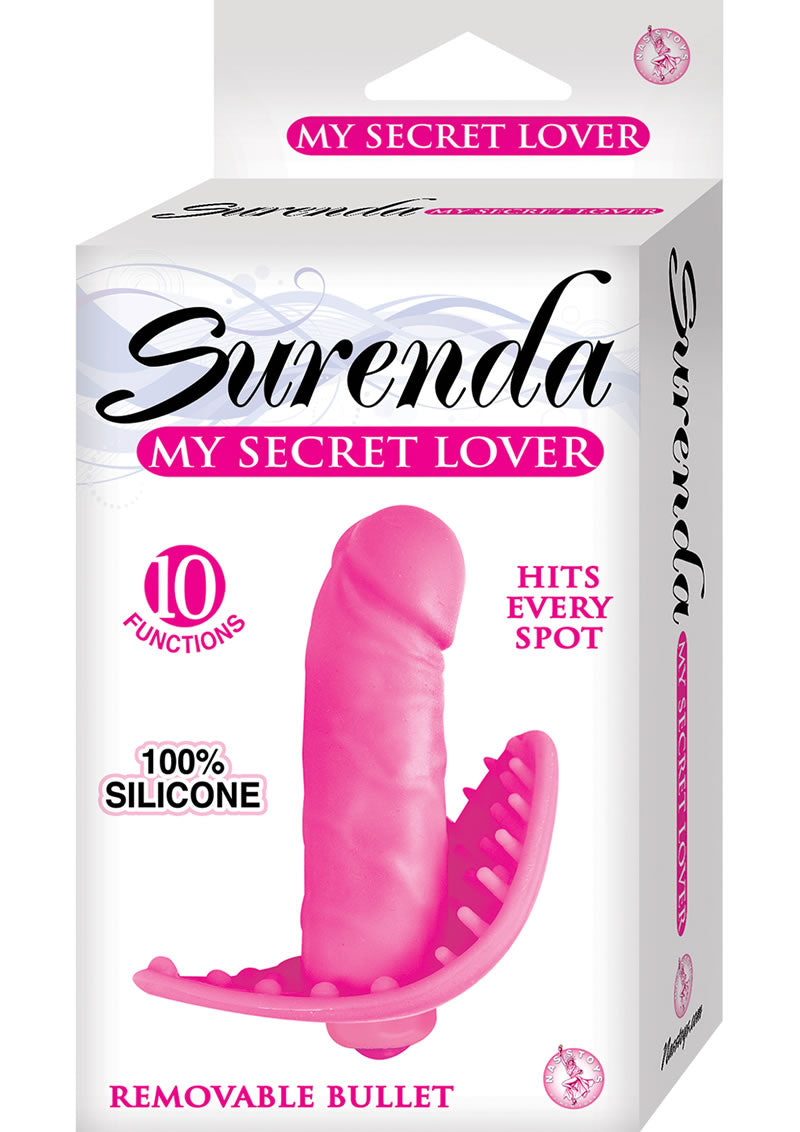 Surenda Vibrador de silicona My Secret Lover resistente al agua, color rosa, 3,5 pulgadas