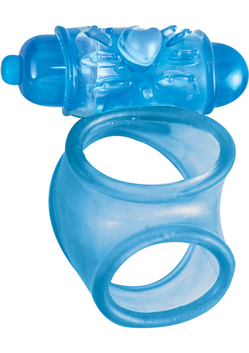 MachO Vibrating Cock Sling Blue 3 Inch