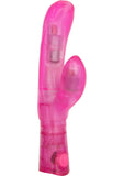 Vibrador de doble excitación resistente al agua de color rosa de 4 pulgadas por primera vez