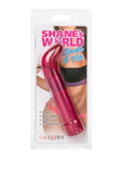 Vibrador Shanes World Sparkle G de 4,5 pulgadas en color rojo