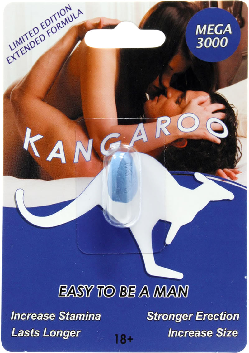 Kangaroo Mega 3000 Enhancement Pill For Him 1 Pill Pack 36 Packs Per Counter Display