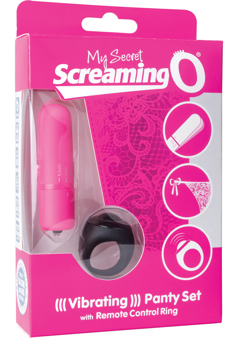 Vibrador remoto para bragas Screaming O My Secret, color rosa