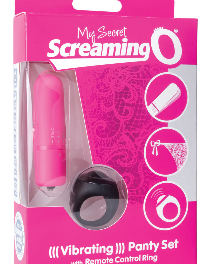 Vibrador remoto para bragas Screaming O My Secret, color rosa