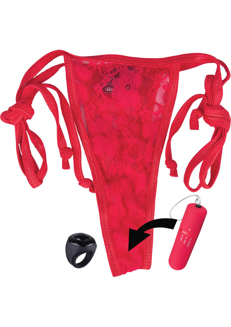 Vibrador remoto para bragas Screaming O My Secret, color rojo