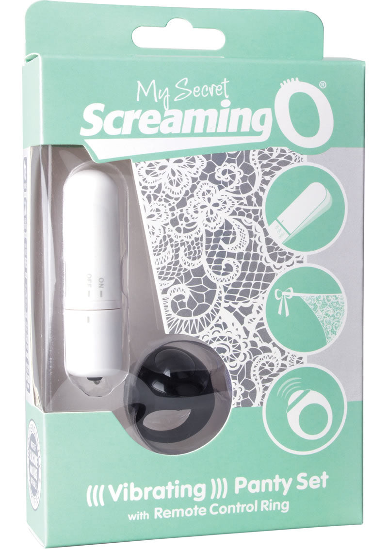 Vibrador remoto para bragas Screaming O My Secret, color blanco