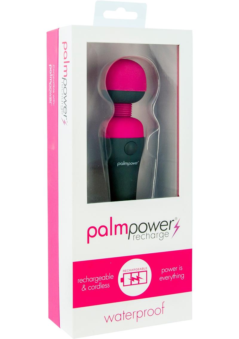 Masajeador corporal de silicona Palm Power Recharge en color fucsia