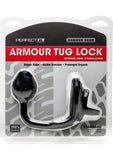 Armour Gear Armour Tug Lock Cockring With Anal Stimulation Black Standard Size