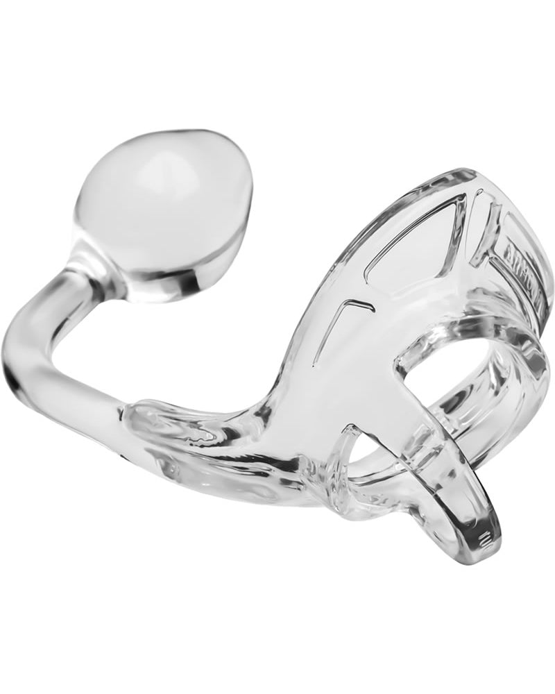 Anillo para el pene Perfect Fit Armour Gear Armour Tug Lock con estimulación anal, transparente, tamaño estándar