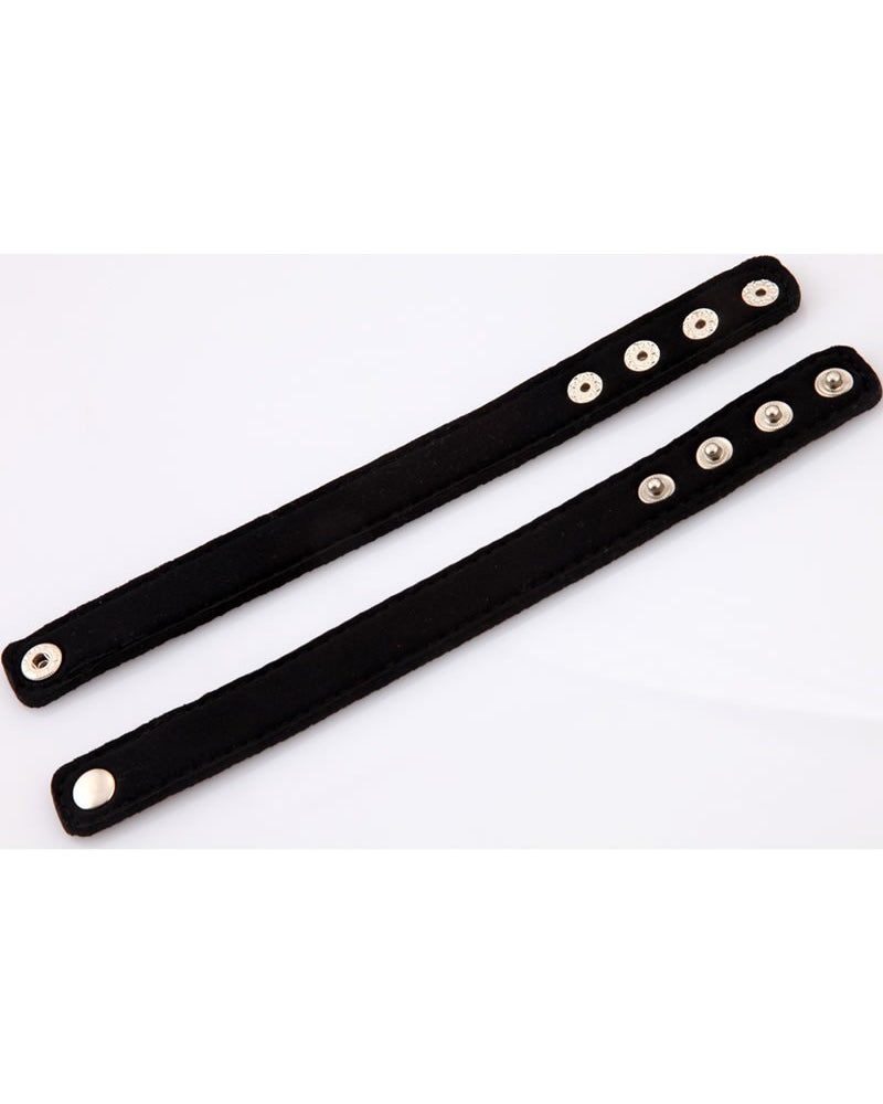 Anillo para el pene ajustable a presión de neopreno de ajuste perfecto, color negro