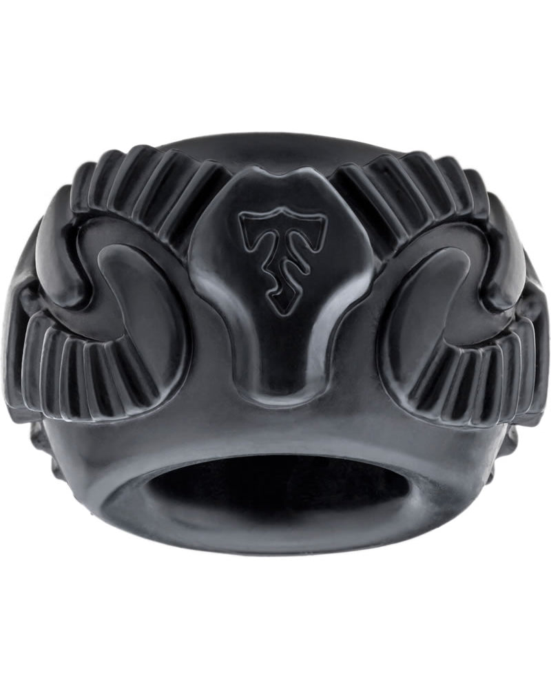 Perfect Fit Tribal Son Ram Ring Cockring Black