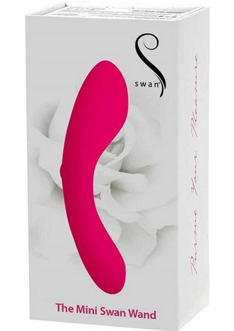 Mini Swan Wand Vibrador de silicona Impermeable Rosa