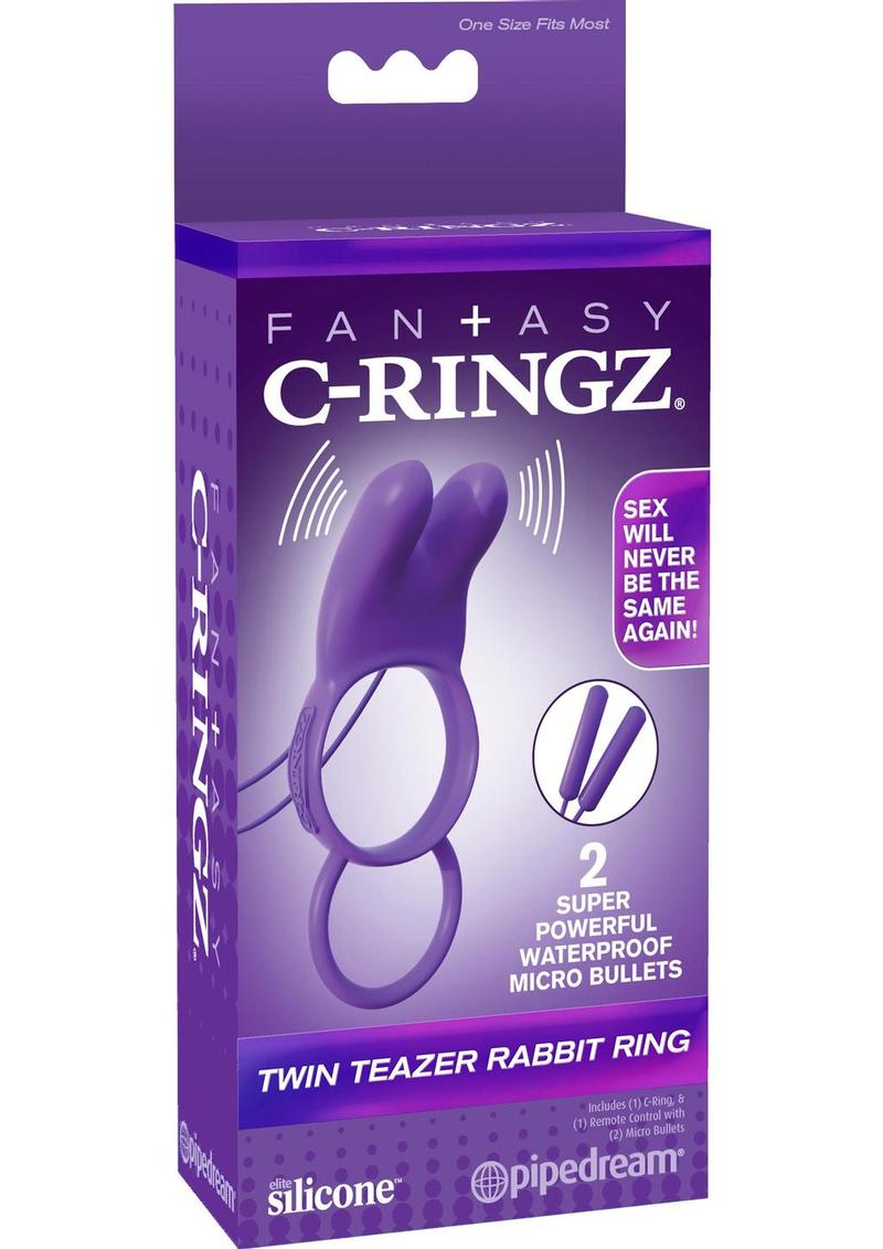 Fantasy C-Ringz Twin Teazer Rabbit Ring Purple