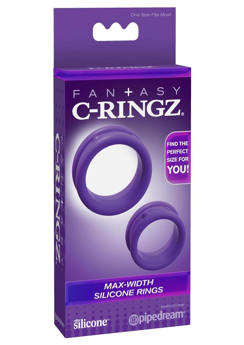 Fantasy C-Ringz Max Width Silicone Rings Purple