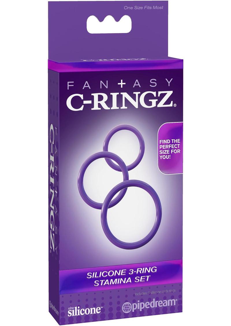 Fantasy C-Ringz Silicone 3 Piece Stamina Set Purple