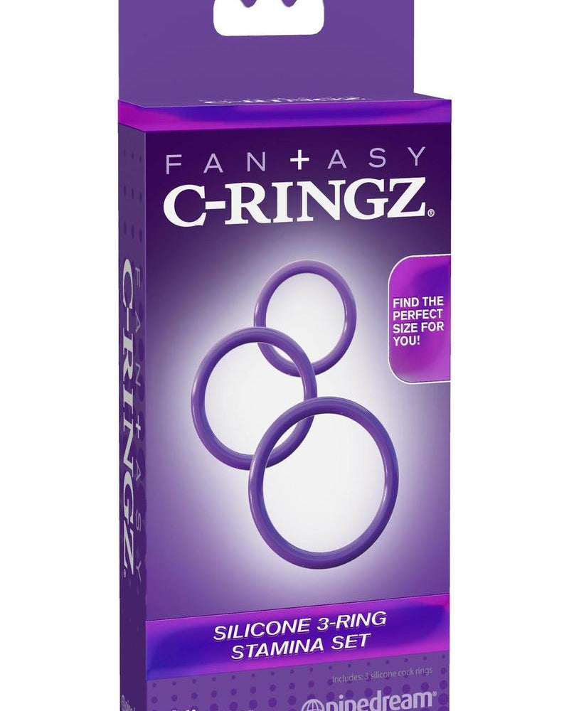 Fantasy C-Ringz Silicone 3 Piece Stamina Set Purple