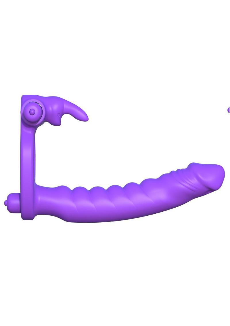 Fantasy C-Ringz Silicone Double Pene Rabbit Purple