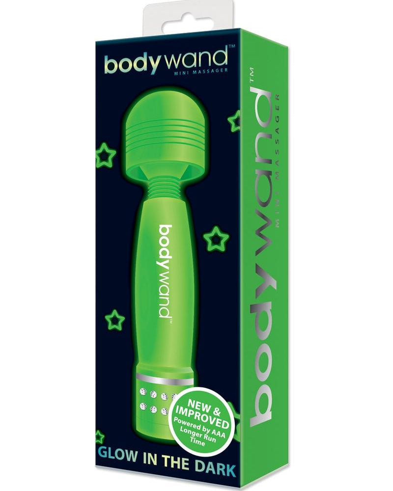 Mini masajeador Bodywand que brilla en la oscuridad, 4 pulgadas