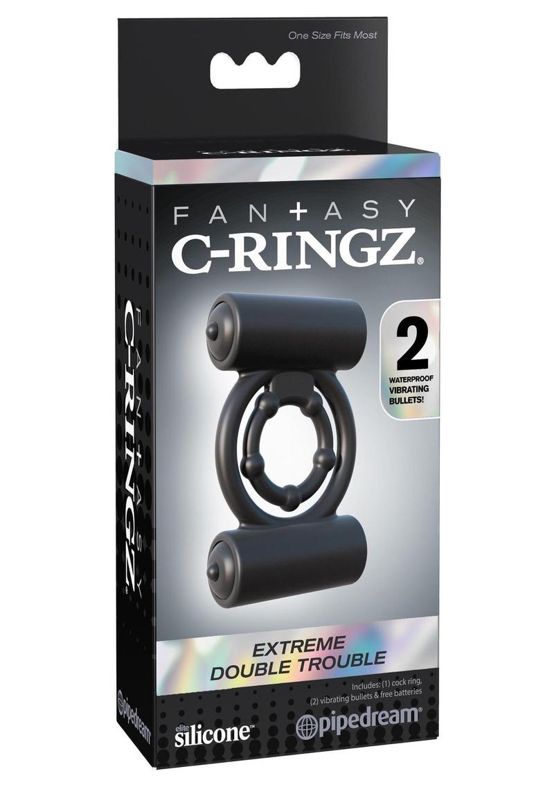 Anillos Fantasy C-Ringz Extreme Double Trouble negros