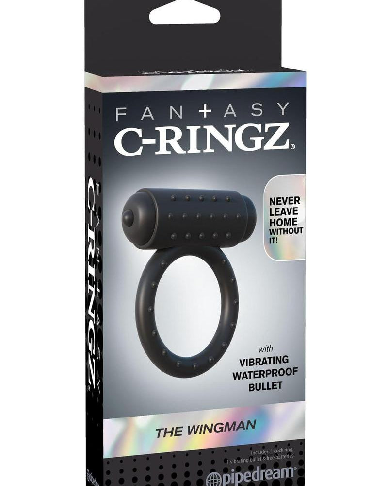 Fantasy C Ringz The Wingman Vibrating Cockring Waterproof Black
