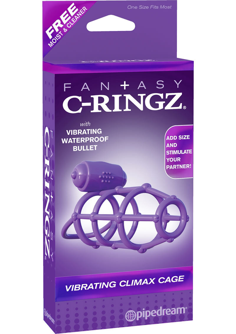 Fantasy C-Ringz Vibrating Climax Cage Purple