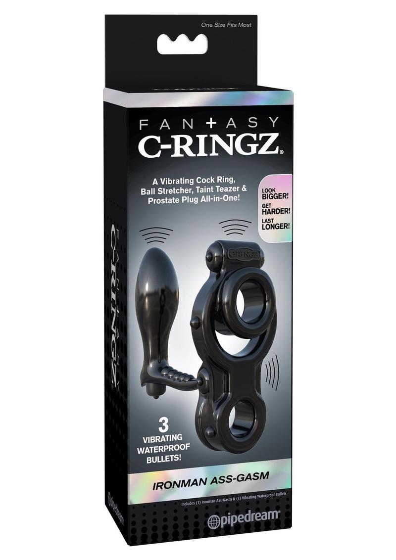 Fantasy C-Ringz Ironman Ass Gasm Black